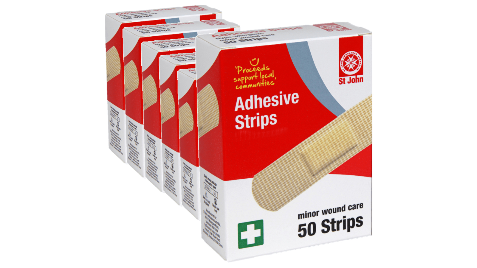 St John Set of 6 Plastic Band Strips