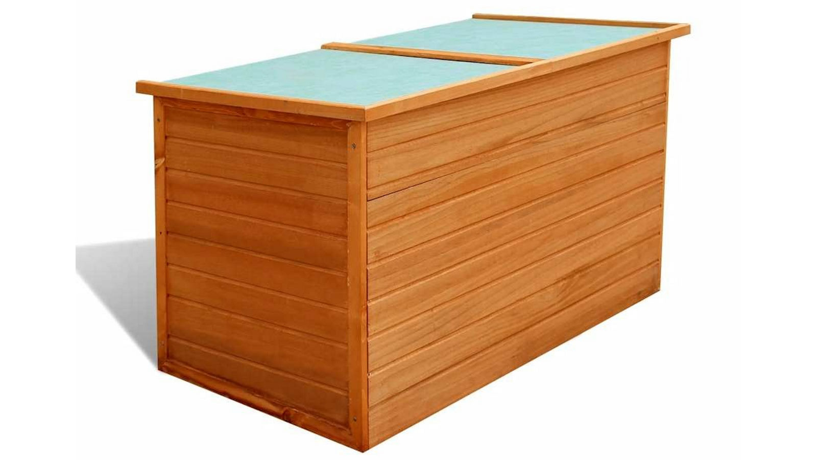vidaXL 126 x72 x72cm Wood Garden Storage Box