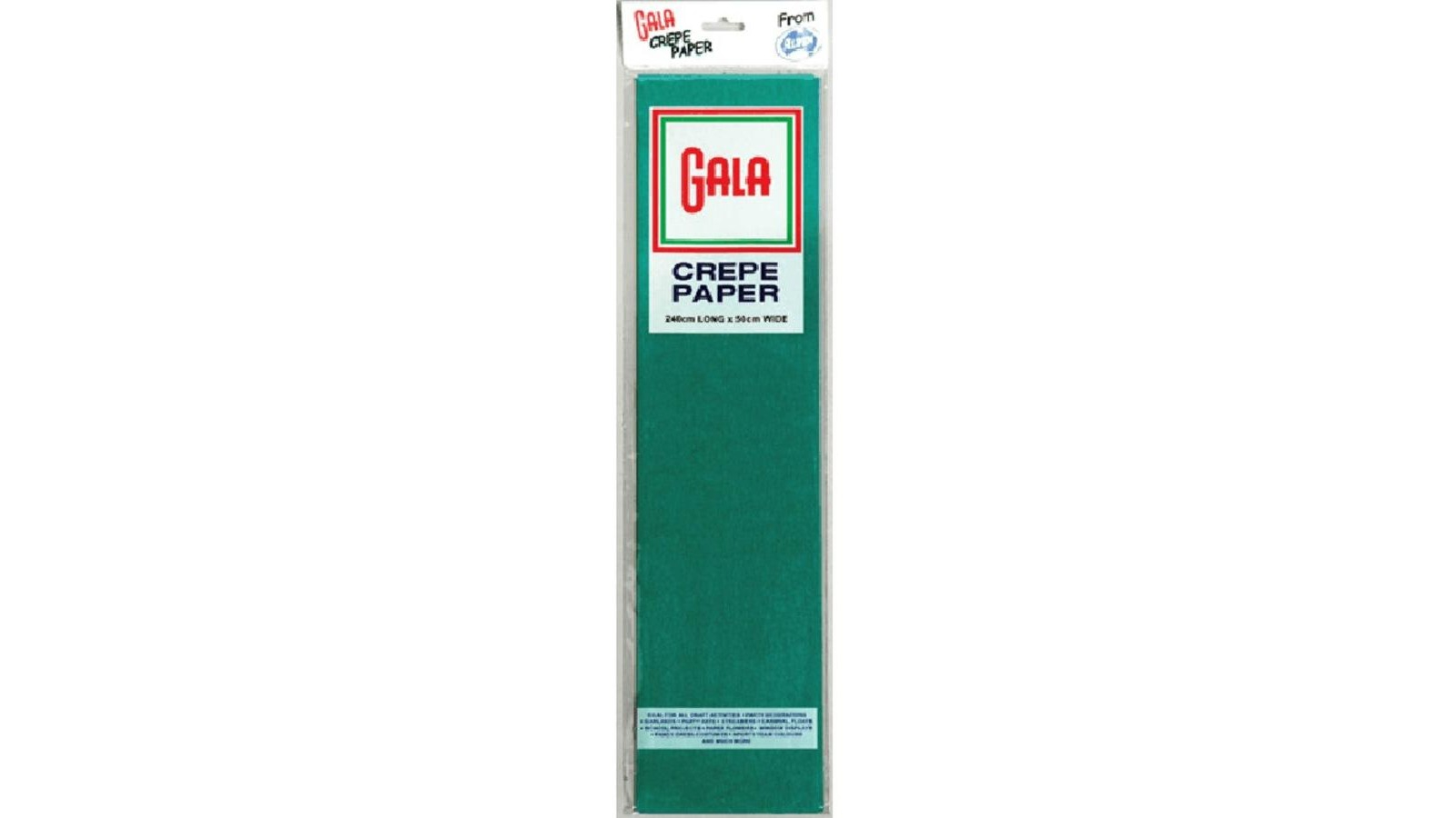 Gala 240 x 50cm Crepe Paper - National Green