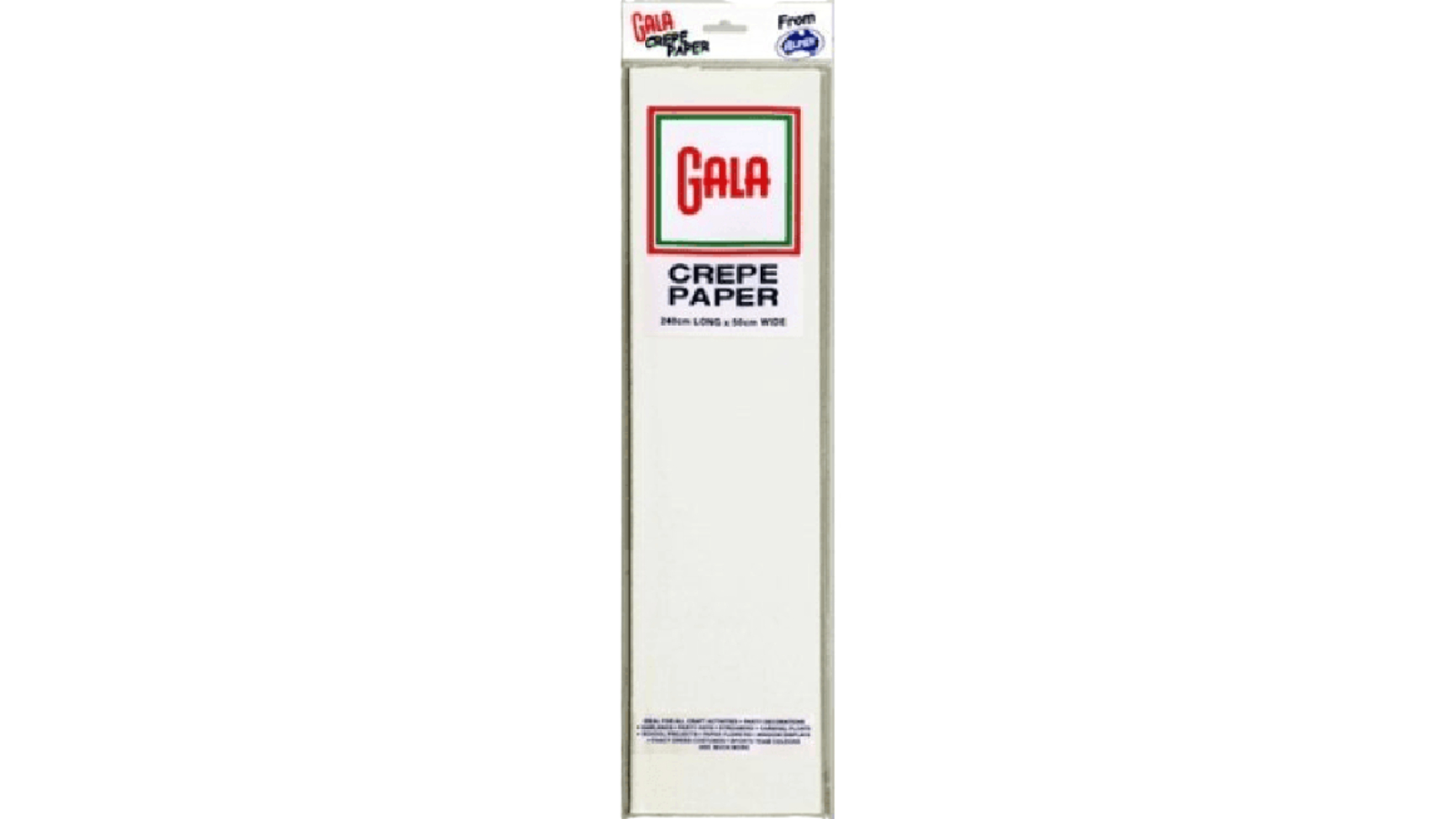 Gala 240 x 50cm White Crepe Paper