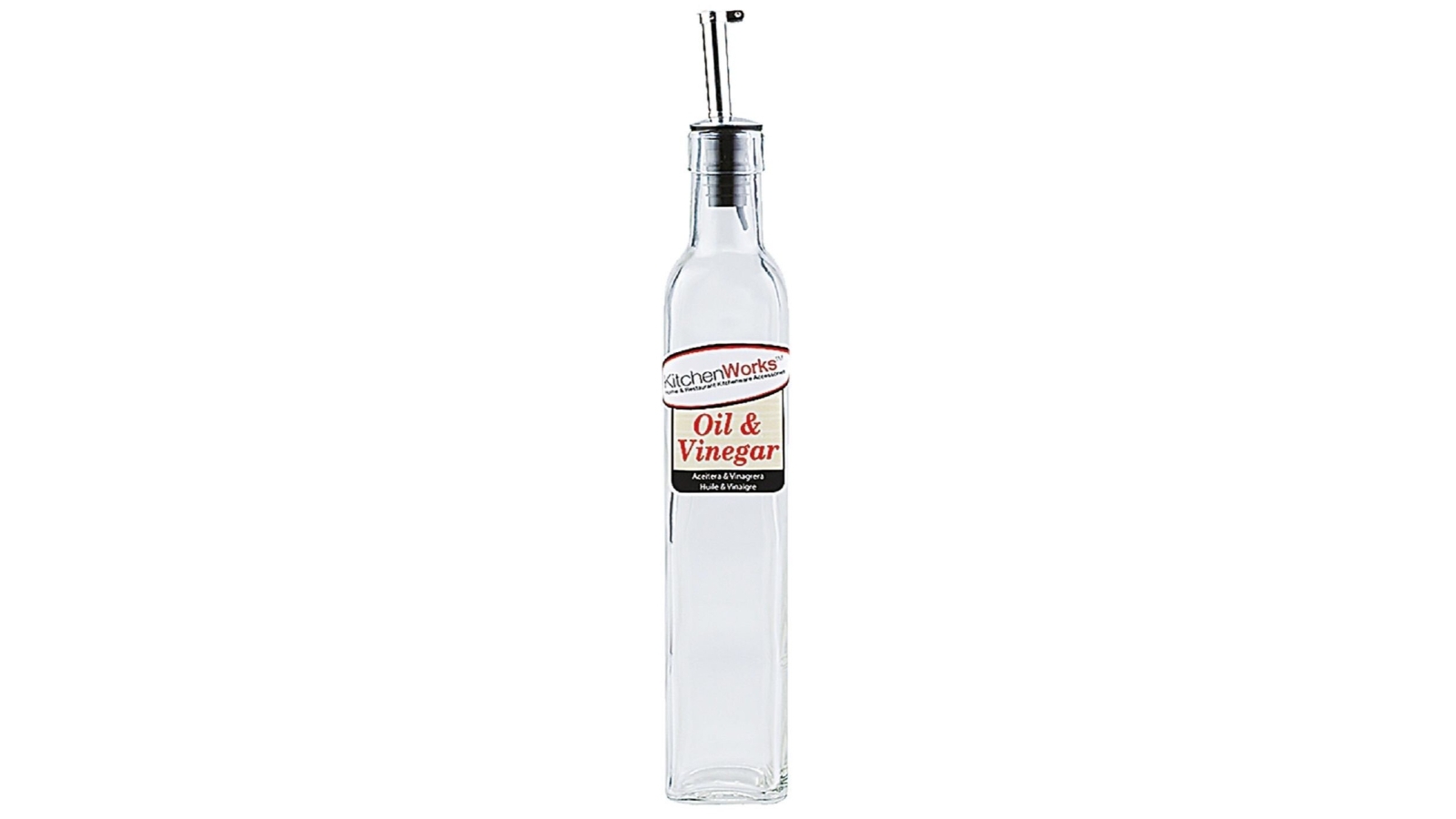 Kitchenworks Oil or Vinegar Bottle with Pourer and Cap - 500ml