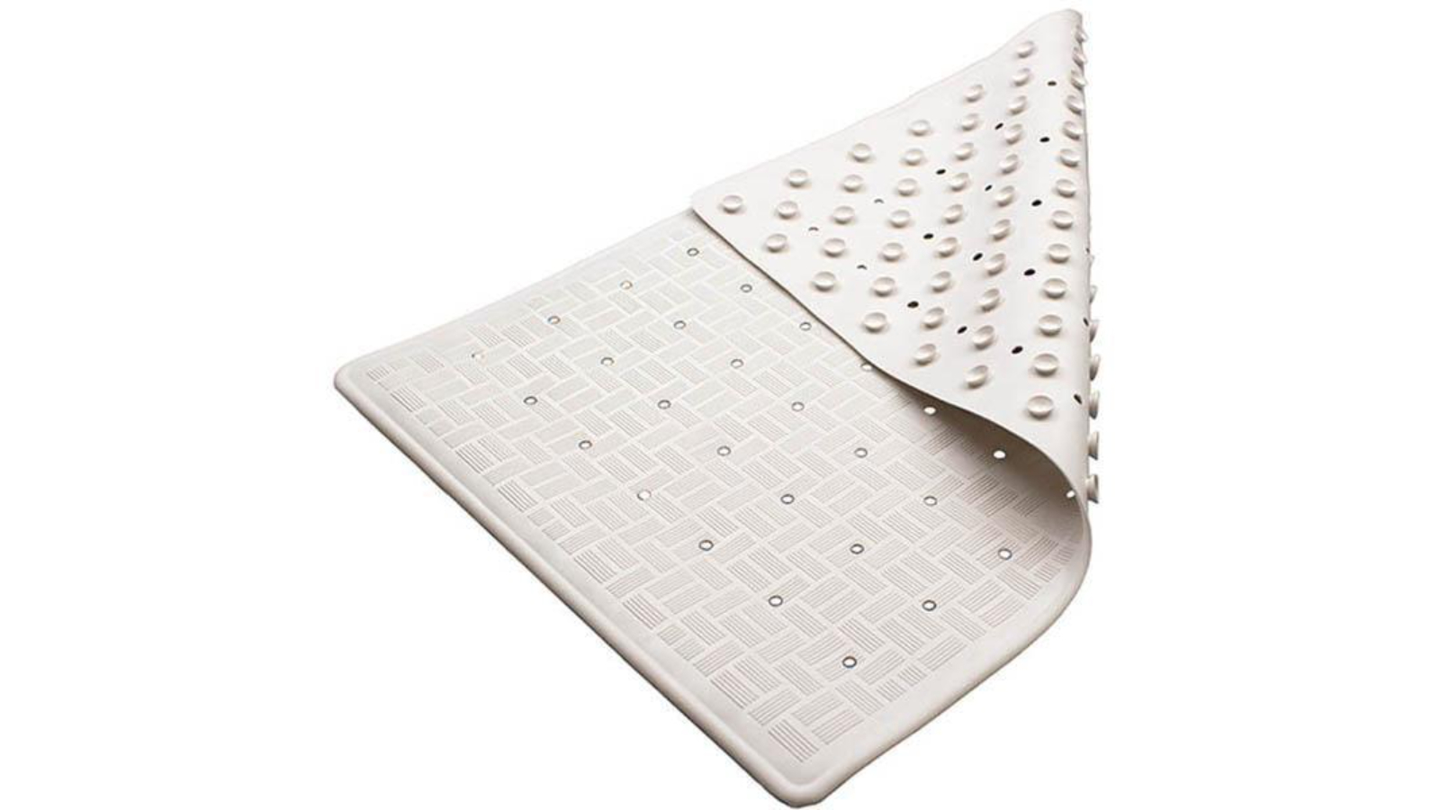 Compass Pack of 4 Anti-Slip Grip Small Rubber Toilet Mat - 34 x 52cm