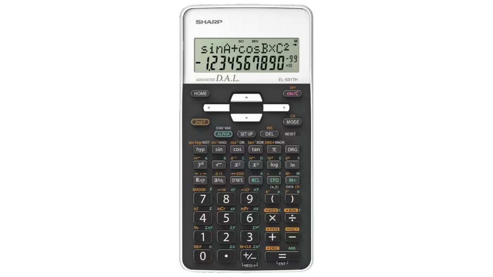 Sharp EL531THBWH 270 Math Function Scientific Calculator