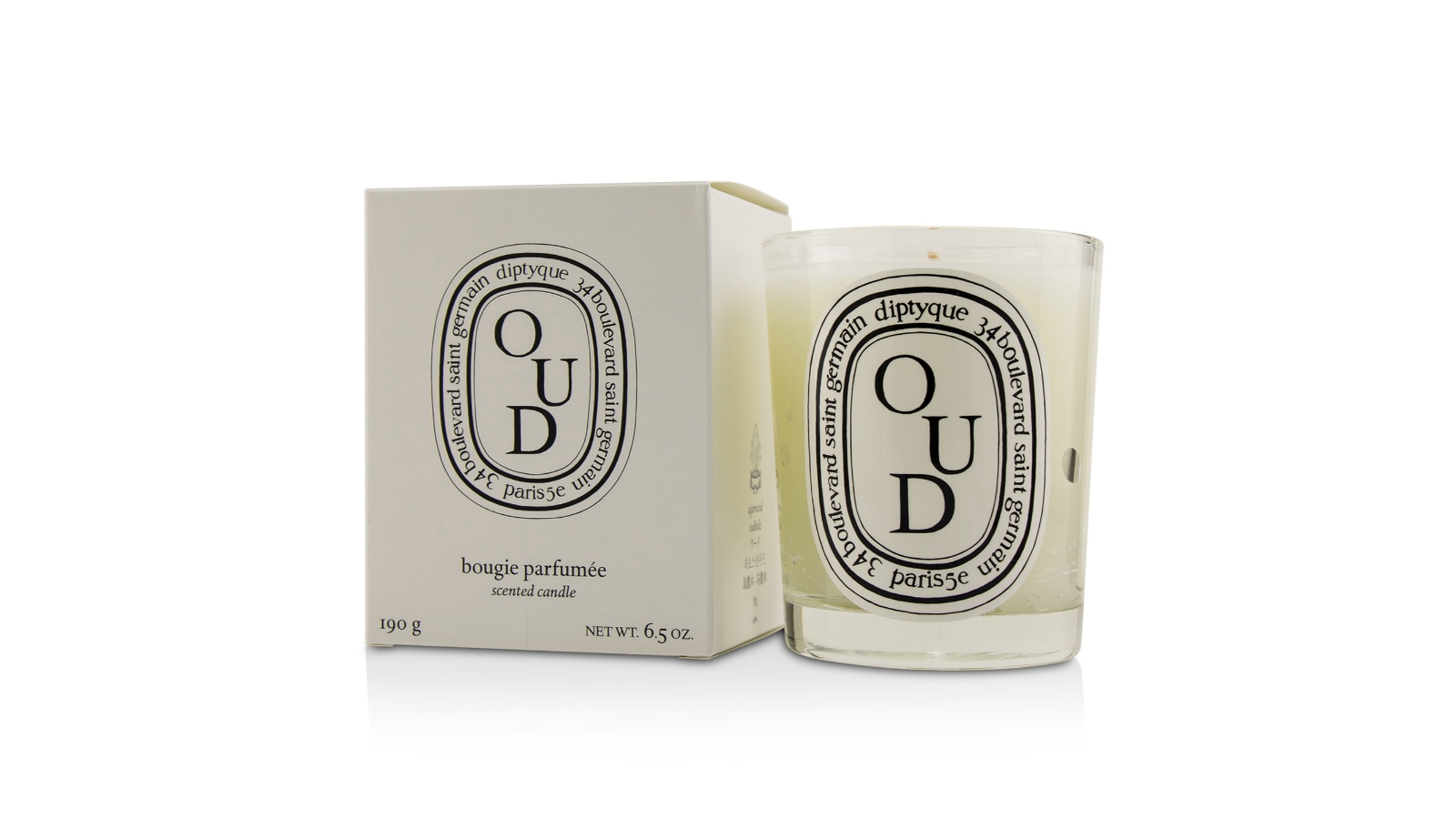 Diptyque Scented Candle Oud 190g/6.5oz Harvey Norman