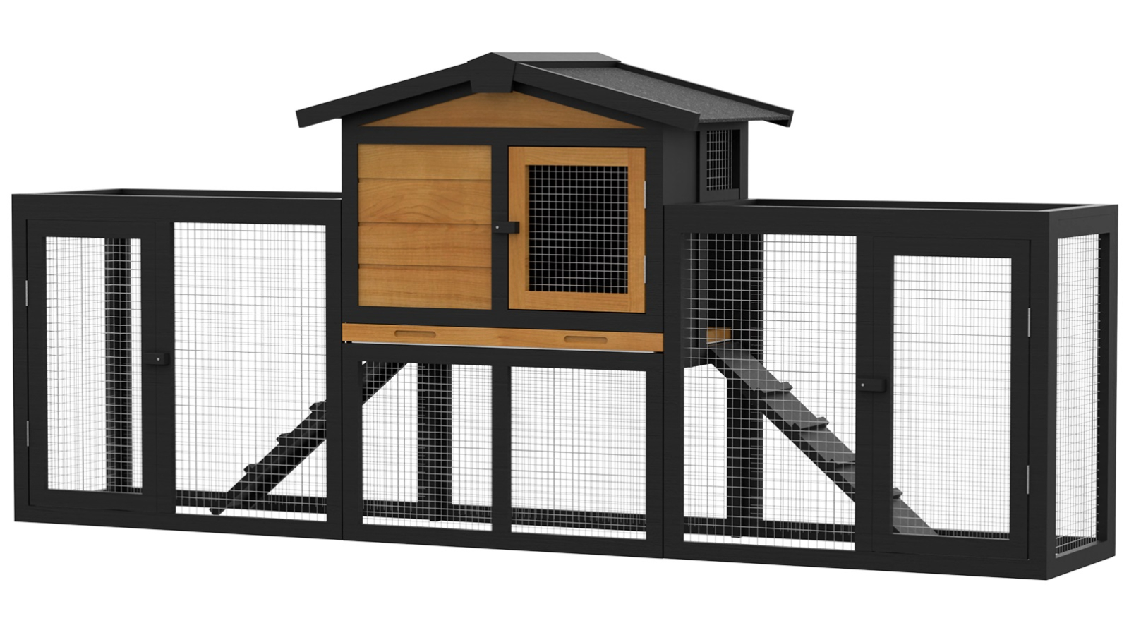Advwin Large Wooden Rabbit Hutch and Chicken Coop