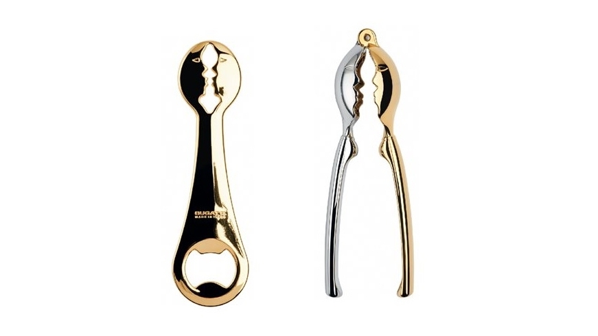 Bugatti Kiss Nutcracker and Bottle Opener  Set - Gold