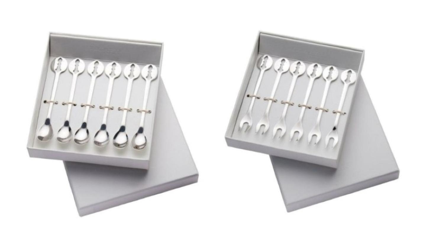 Bugatti Italy Kiss Forks Moka Spoons Set