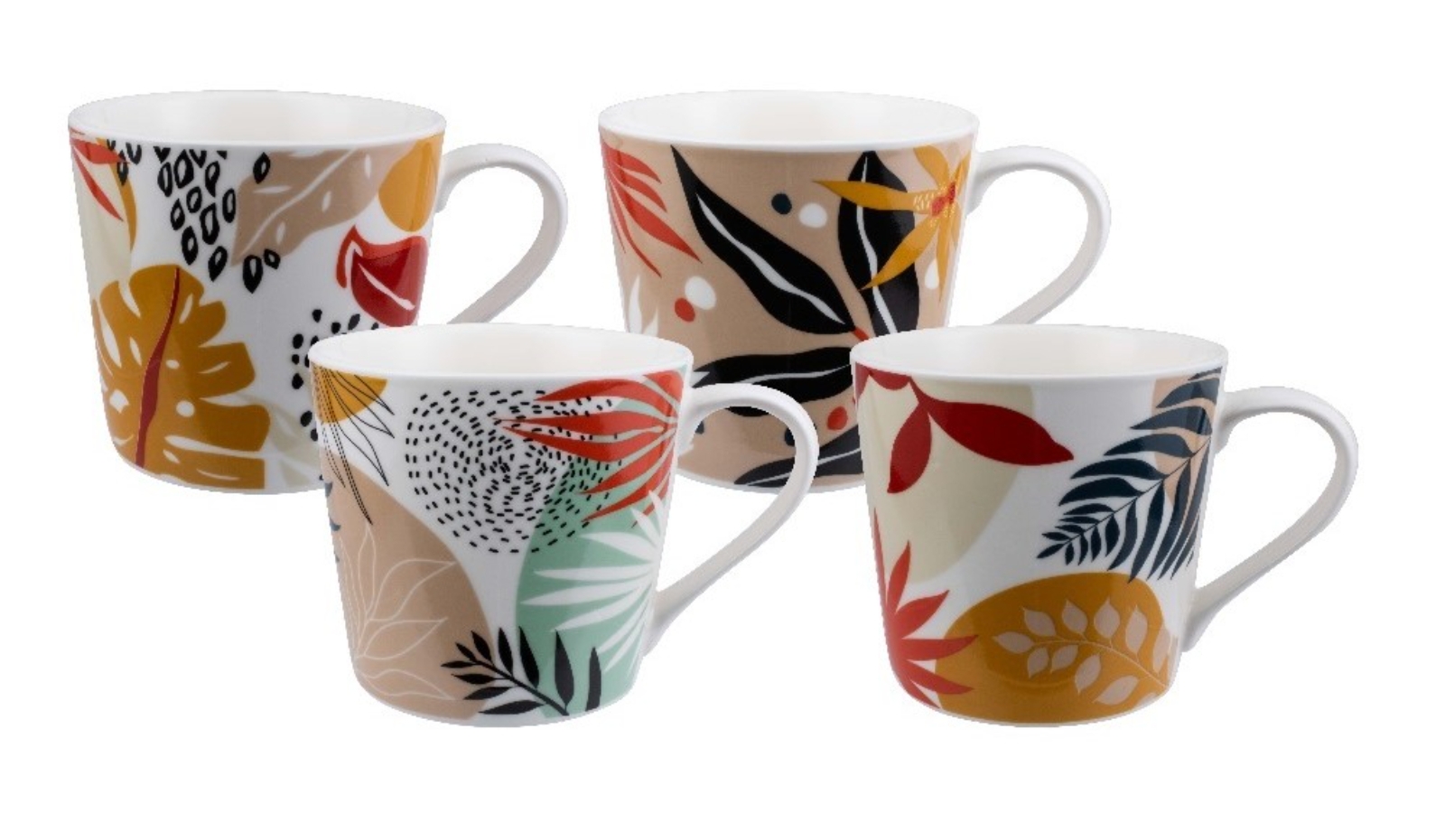 Bundanoon 400ml New Bone China Coffee & Tea Mug Set of 4 - Artistic Paradise