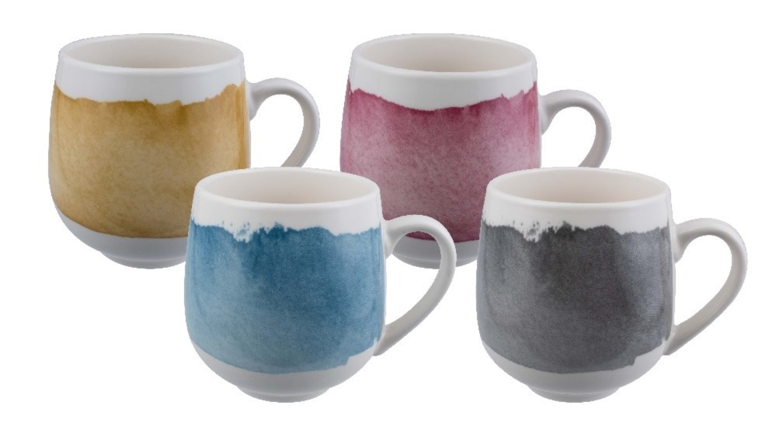 Bundanoon Set of 4 New Bone China Coffee and Tea Mug - 400ml