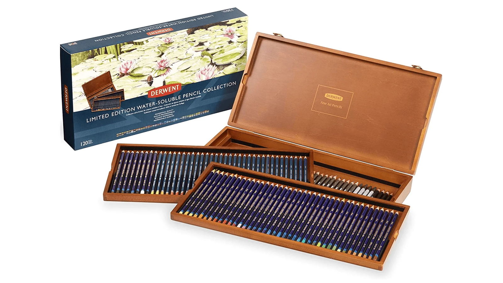 Derwent 120 Limited Edition Water-Soluble Coloured Pencils Collection