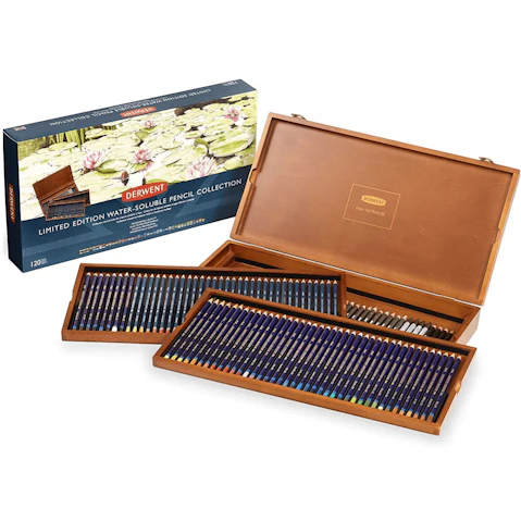 Derwent 120 Limited Edition Water-Soluble Coloured Pencils Collection