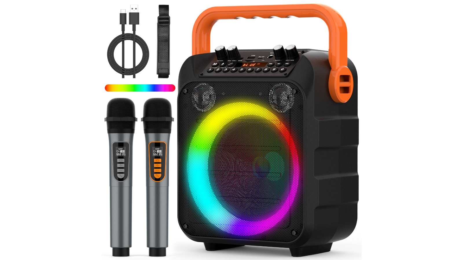 Advwin Portable Bluetooth Karaoke Machine