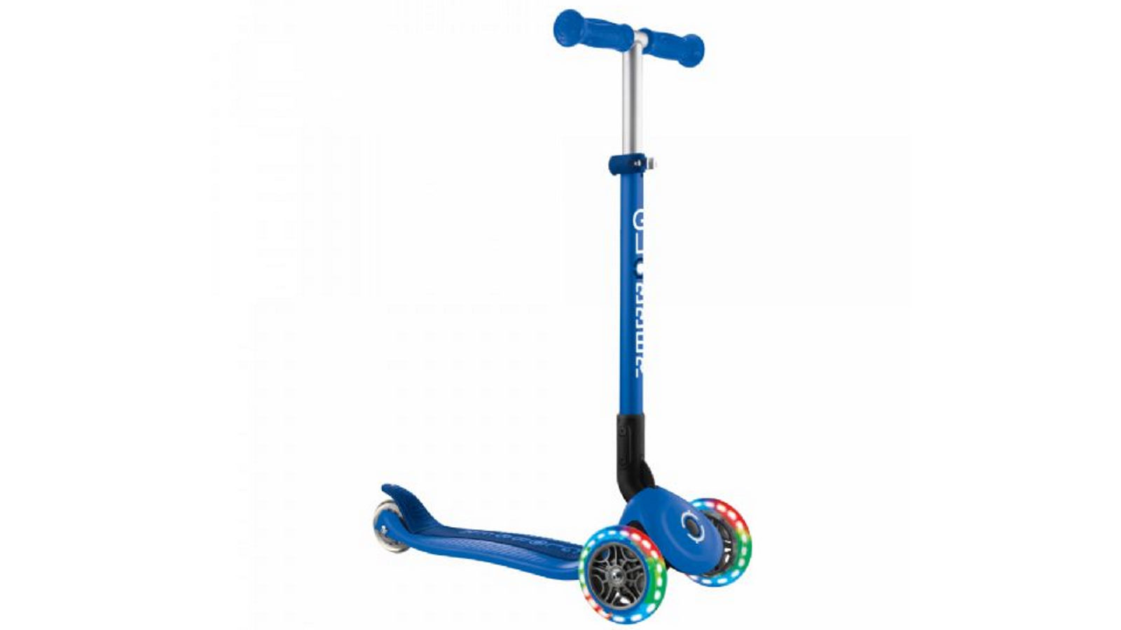 Globber Primo Foldable Lights with Anodized T-bar - Navy Blue
