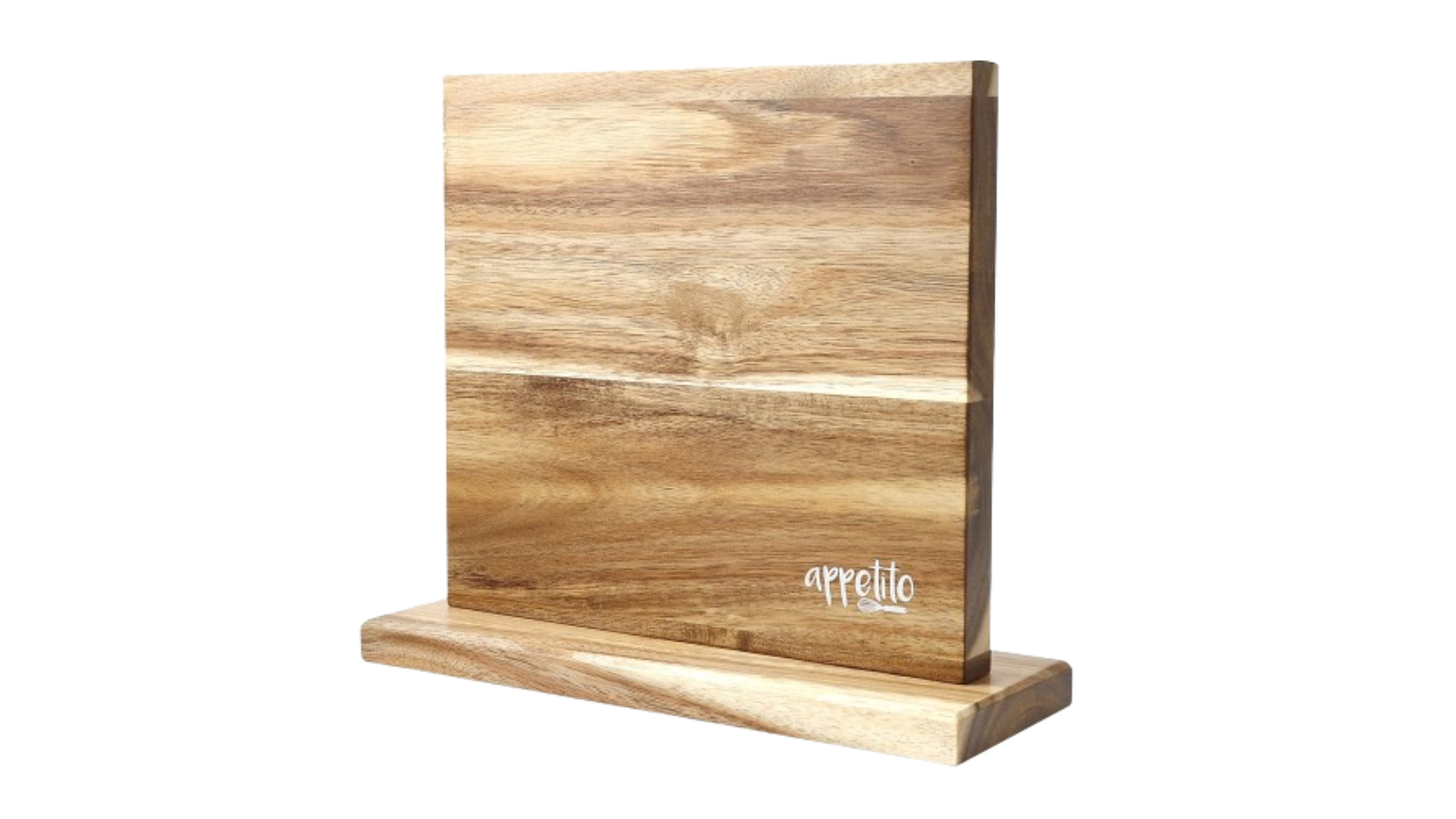 Appetito Wood Magnetic Knife Block