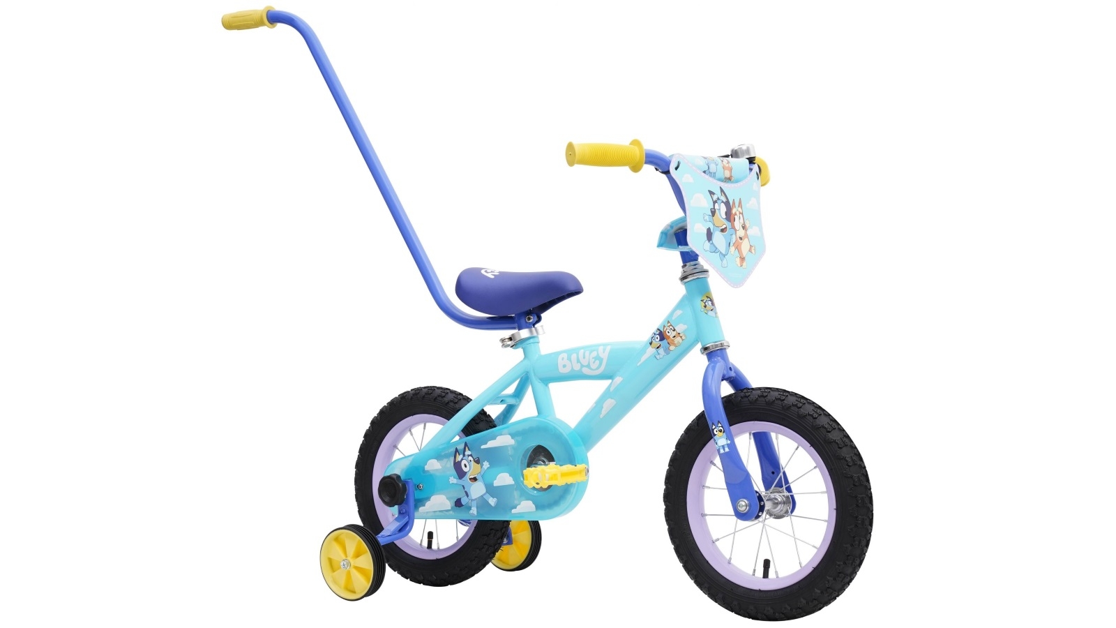 Bluey 30cm Kids Bike with Parental Handle Harvey Norman