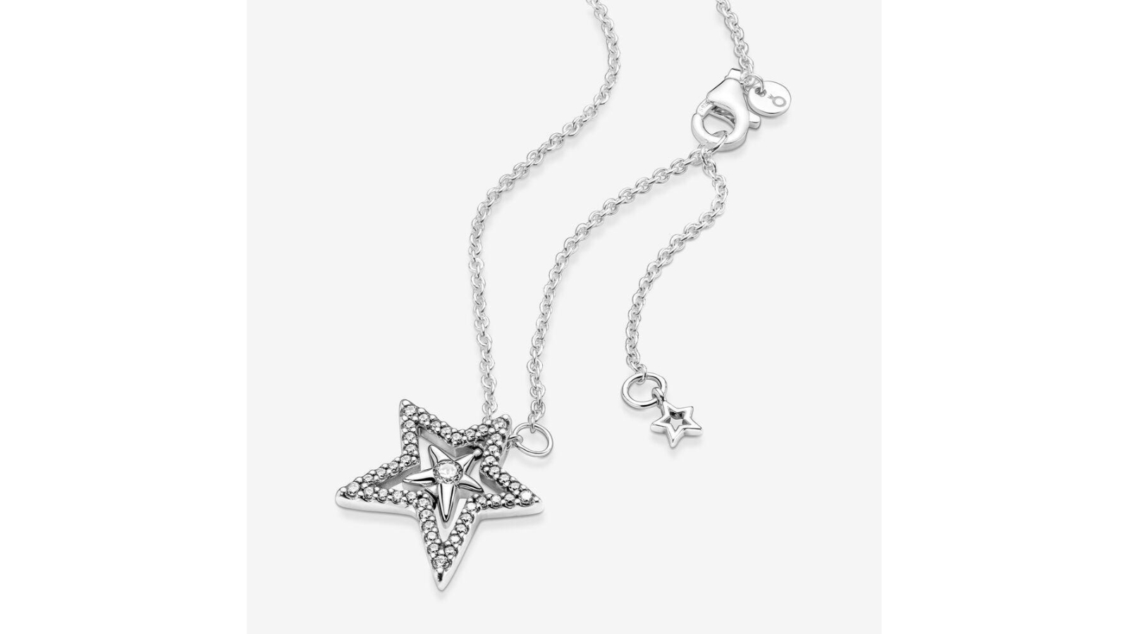 Pandora Pave Asymmetric Star Collier Necklace Harvey Norman