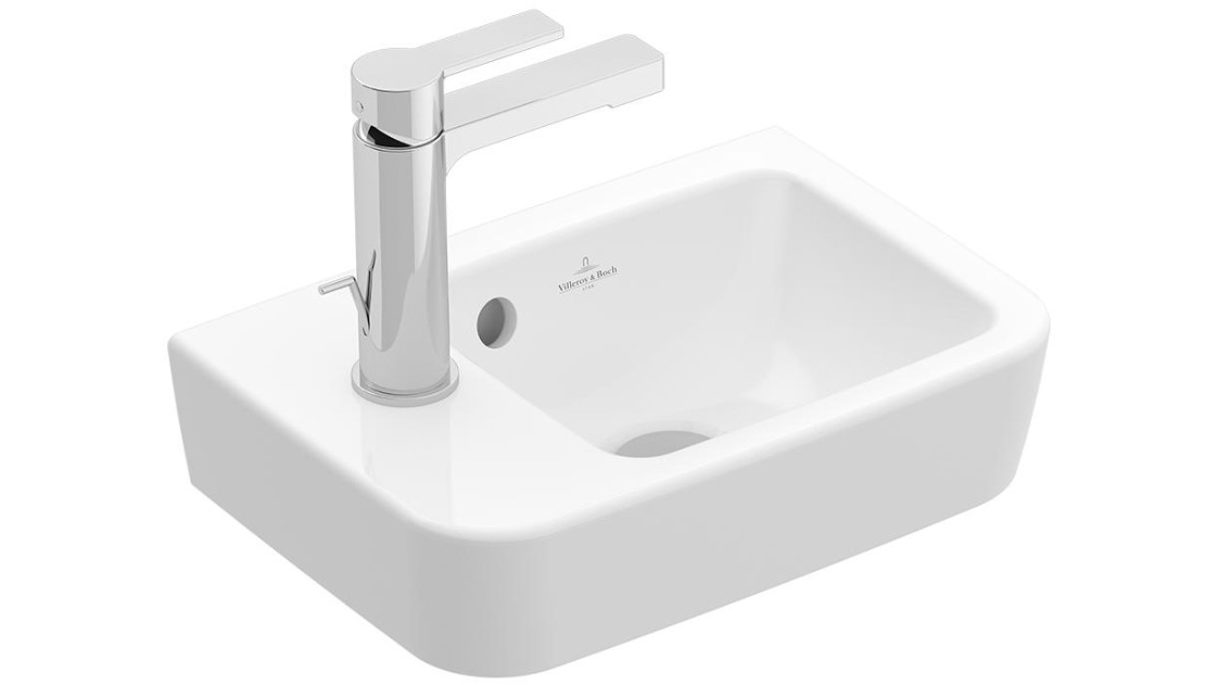 Villeroy & Boch O.Novo 2.0 360 H& Wash Basin with Right H& Bowl - Alpine White
