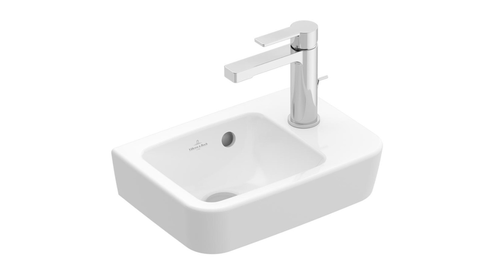 Villeroy & Boch O.Novo 2.0 360 Hand Wash Basin Left Hand Bowl - Alpine White