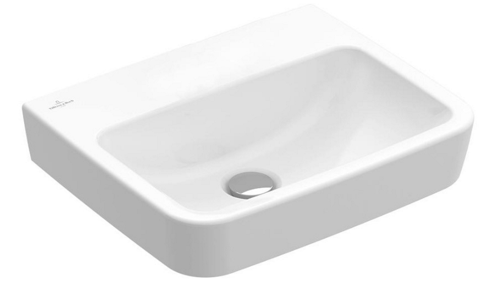 Villeroy & Boch O.Novo 2.0 500 Wall Basin with No Tap Hole & Trap Cover - Alpine White