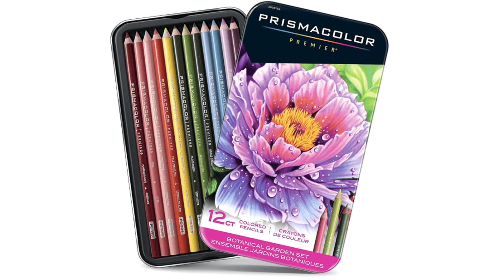 Prismacolor Premier 12 Botanical Garden Flower Tin Coloured Pencil Set
