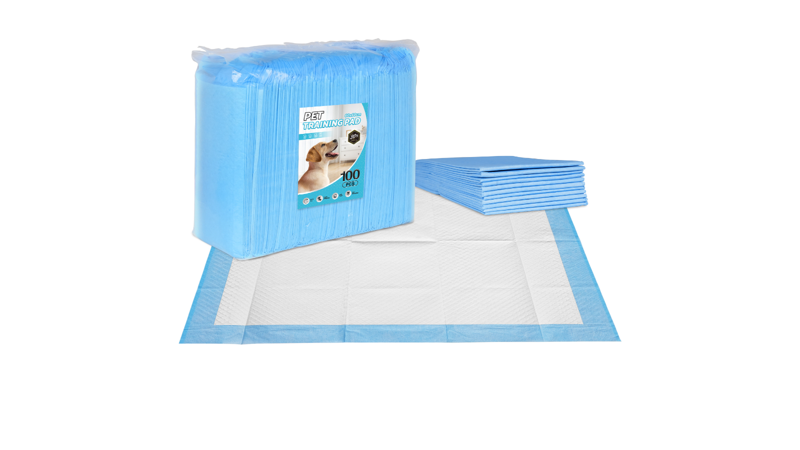 Advwin Set of 100 Super Absorbent Pet Toilet Training Pad - 60 x 60cm