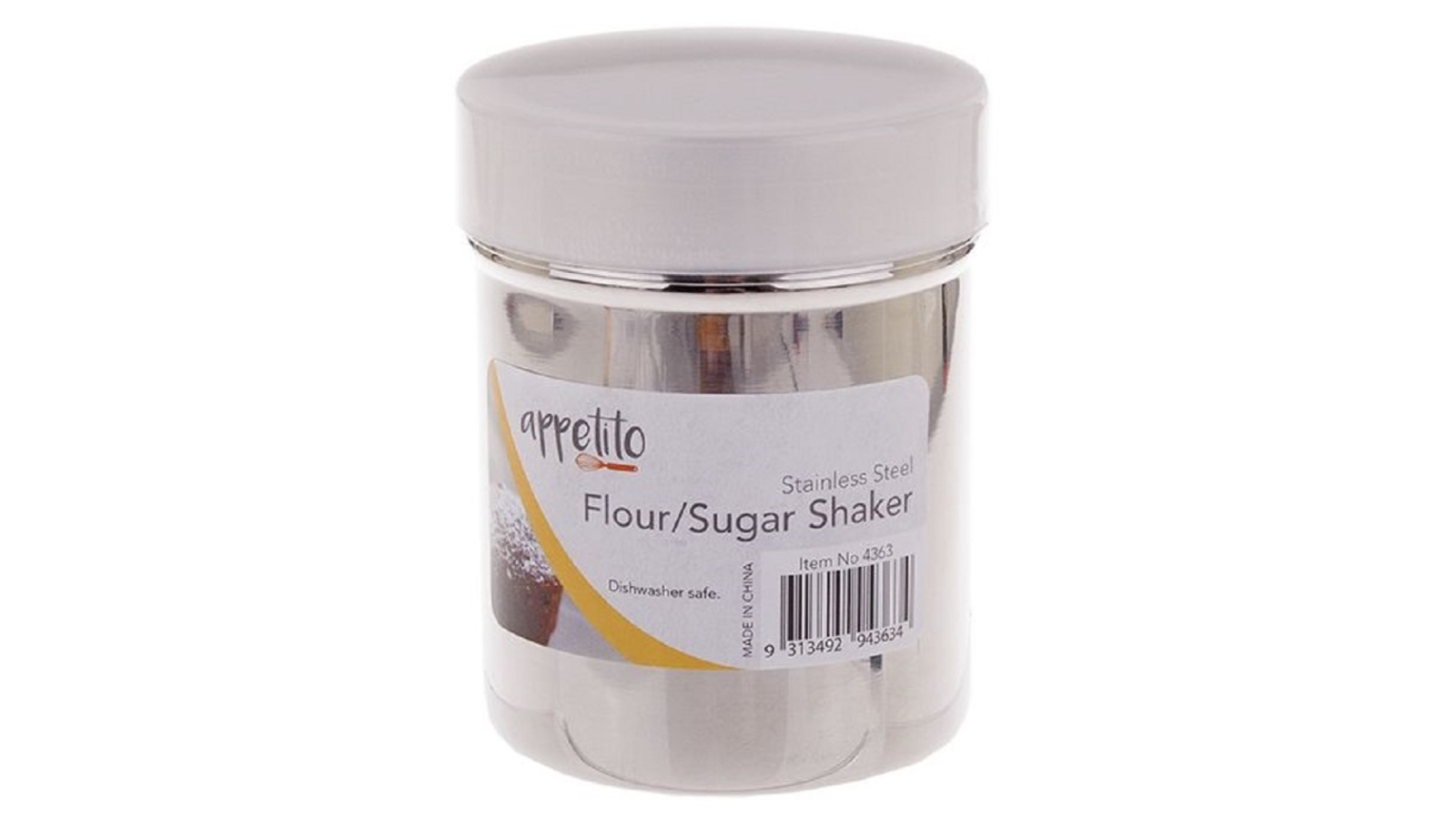 Appetito Stainless Steel Flour Sugar Shaker with Lid Harvey Norman