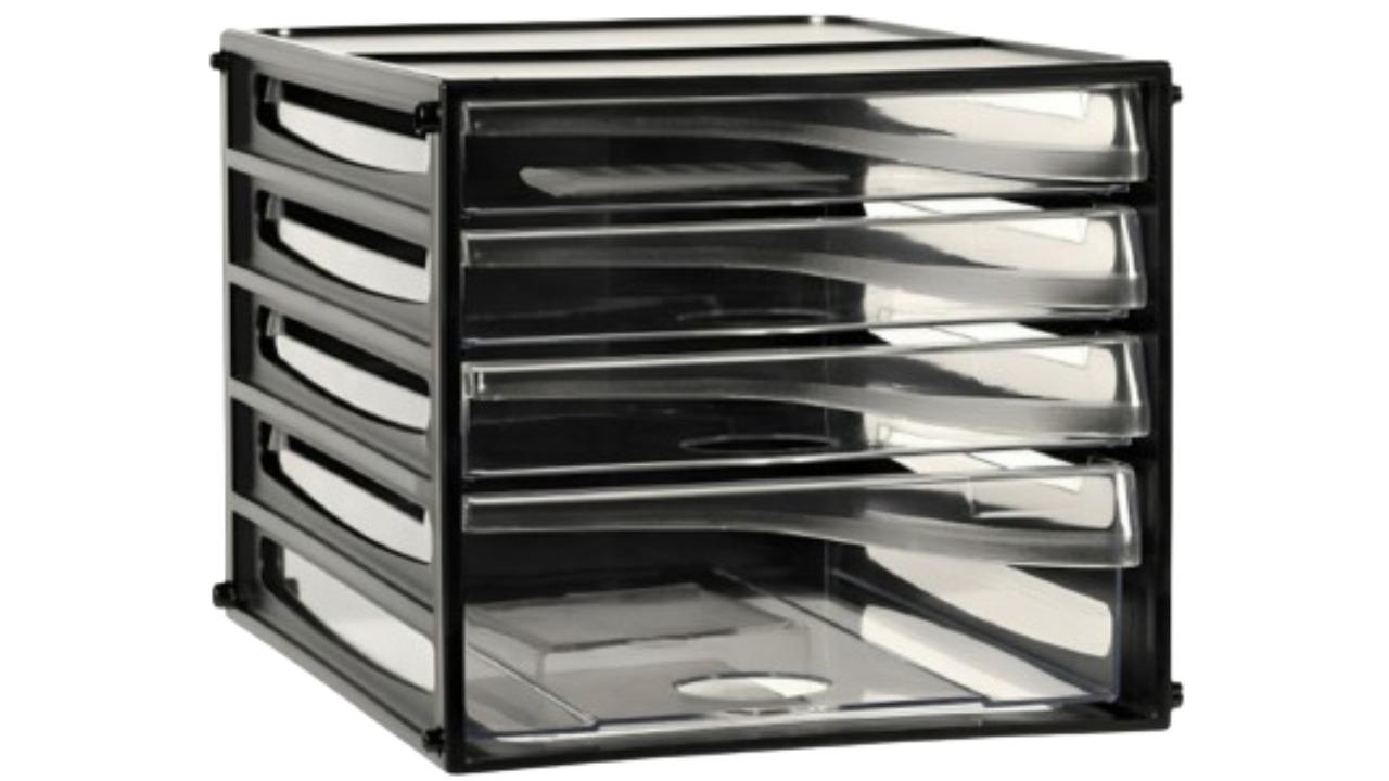 Esselte 4-Drawer A4 Black Frame Filing Desktop
