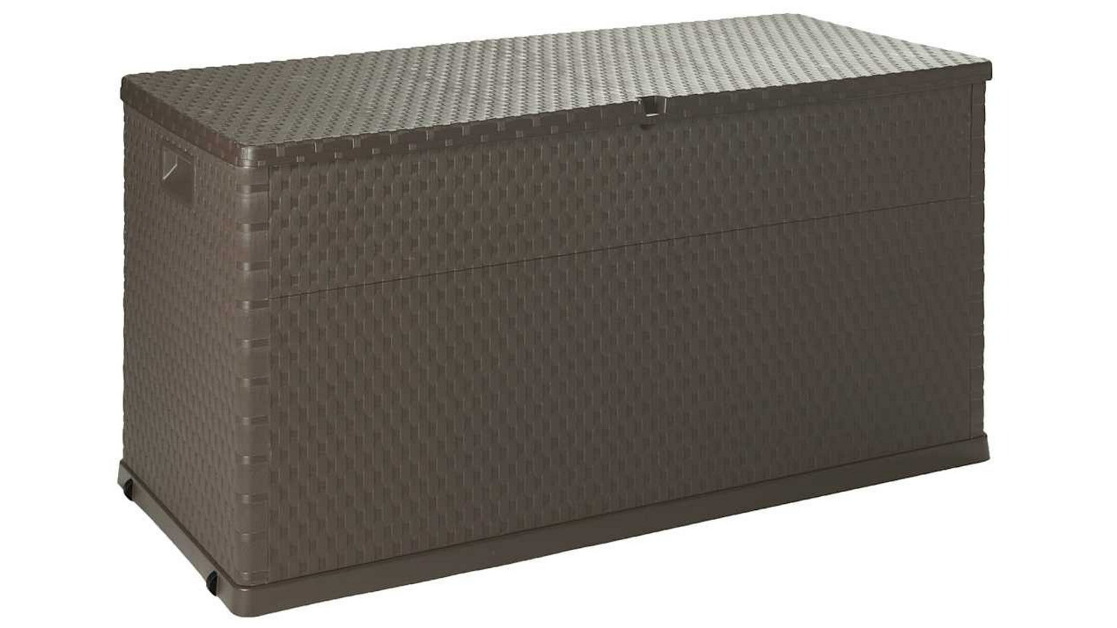 vidaXL 120 x 56 x 63cm PP Rattan Garden Storage Box - Brown