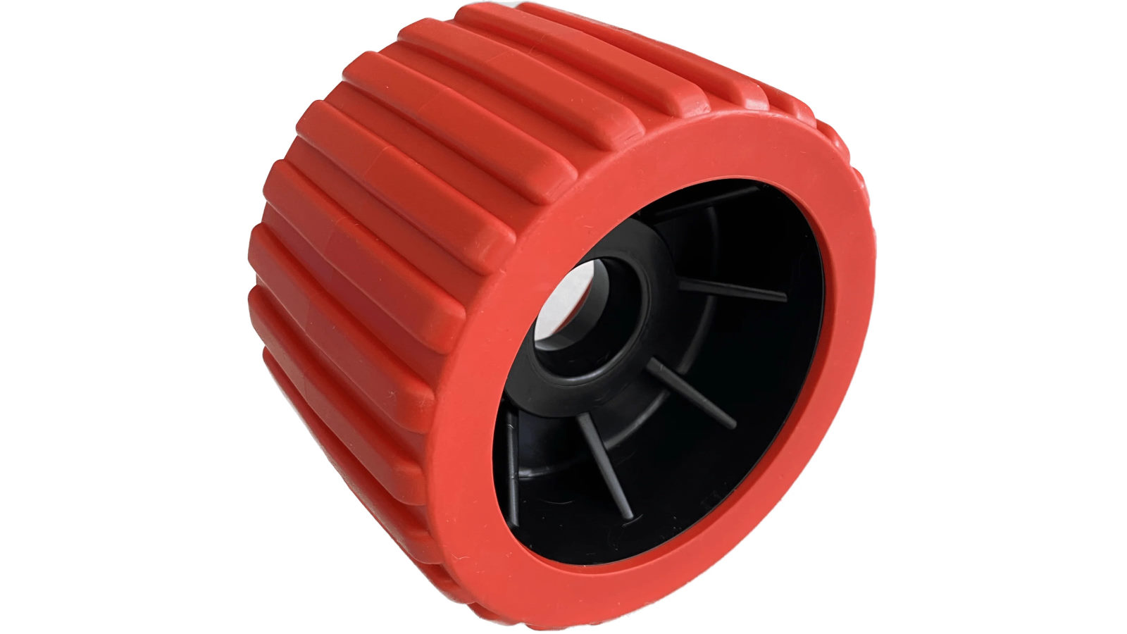 SuperOffice 4-inch Boat Trailer Wobble Roller Ribbed 2.2cm Bore Hole ...