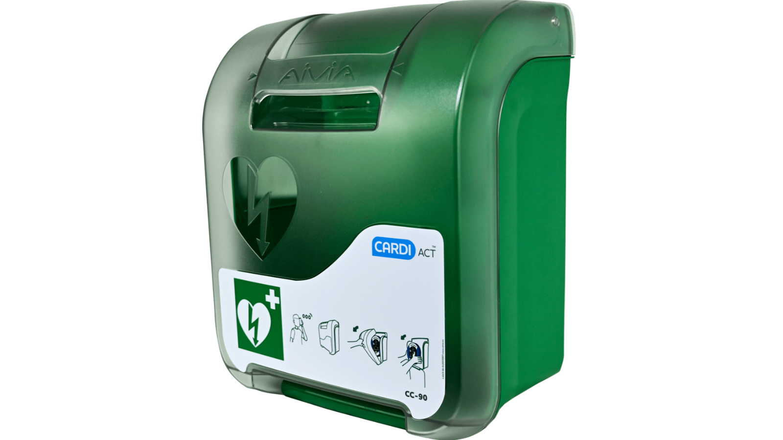 CardiAct AED/Defibrillator Alarmed Outdoor Weatherproof Cabinet Case Box
