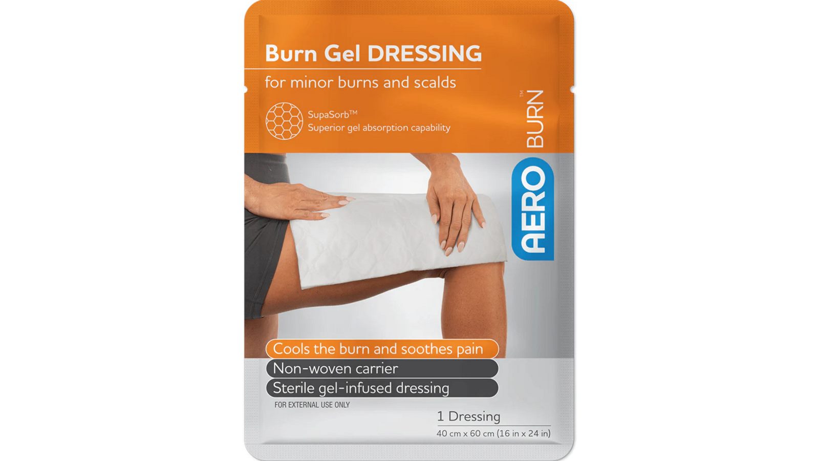 Aerobun Burn Gel Large Dressing Pad - 40x60cm