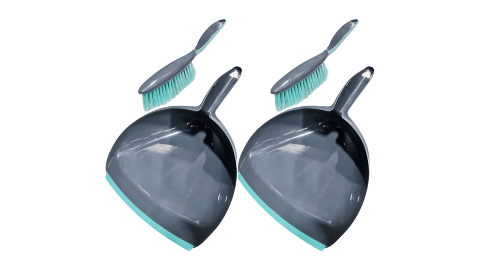 Compass Pack of 2 Dustpan and Brush Set