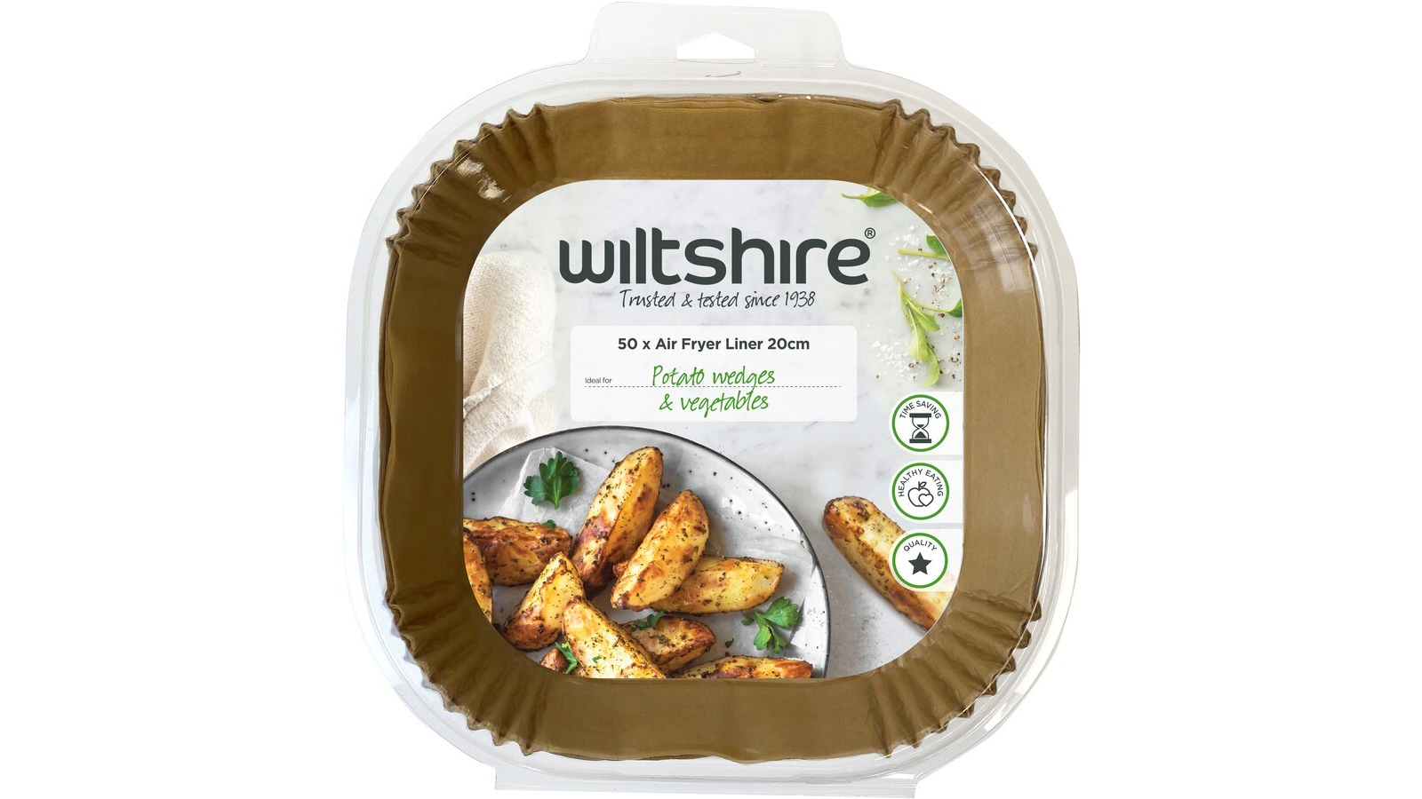 Wiltshire 50 Piece Disposable Air Fryer Insert Square - 20cm