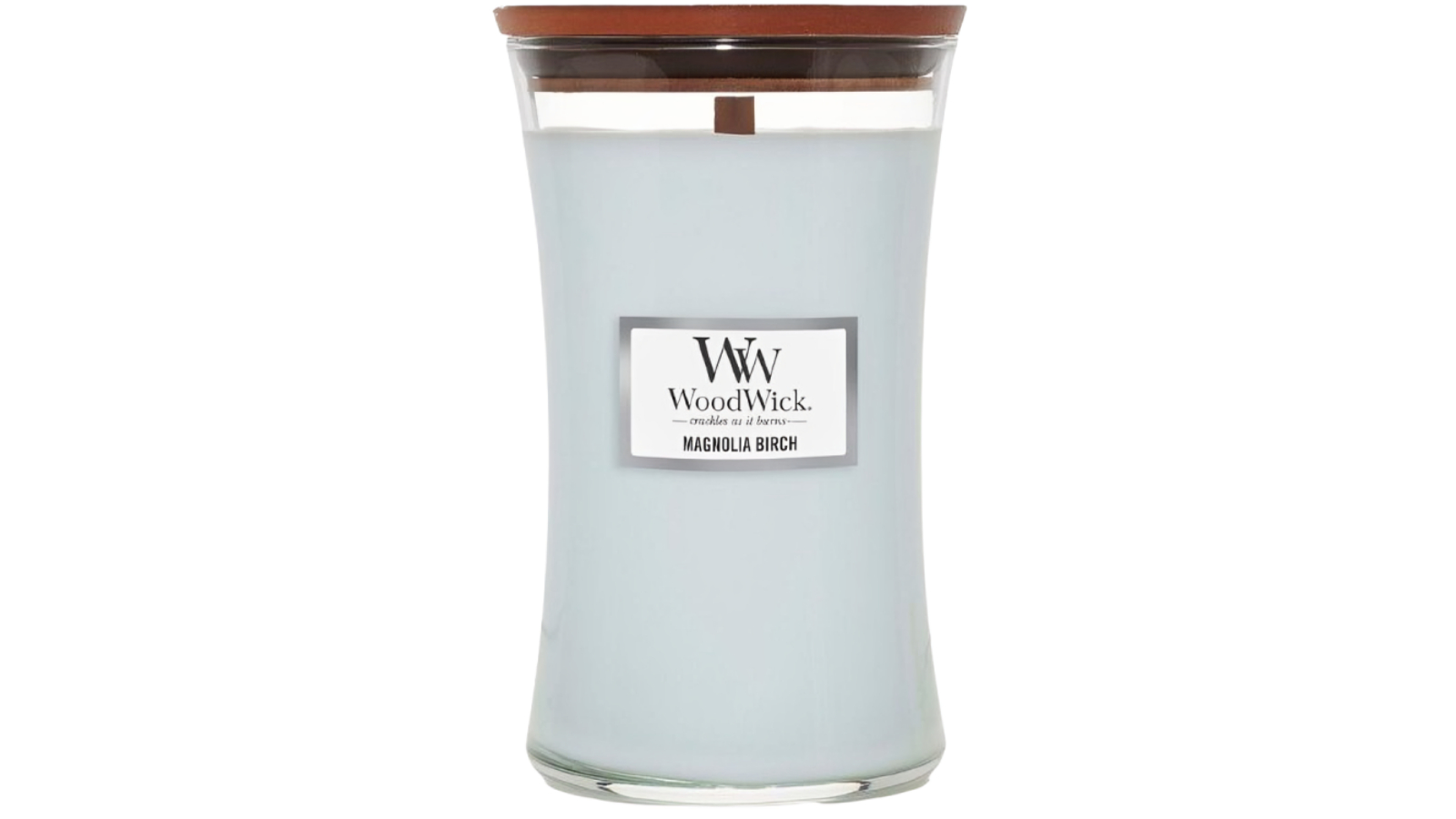 Woodwick Large Magnolia Birch Hourglass Candle