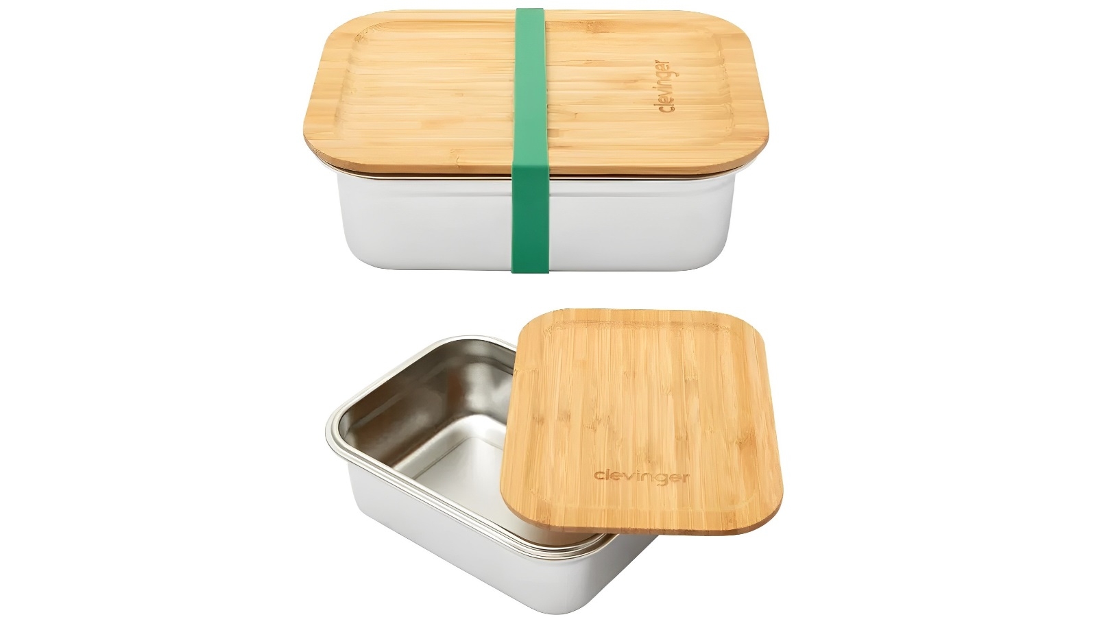 Living Today Bamboo Stainless Steel Food Container with Lid 