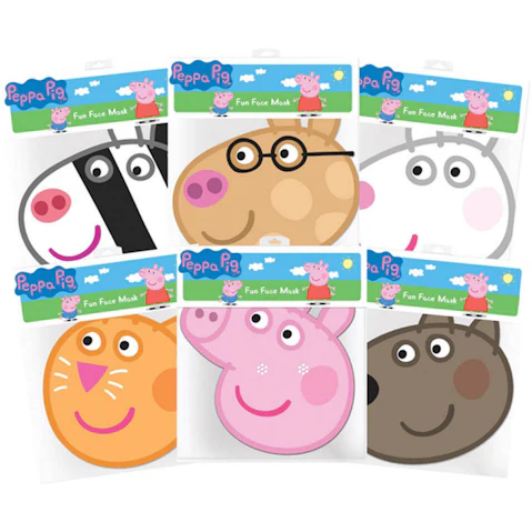 Peppa Pig & Friends Masks - Pack of 6