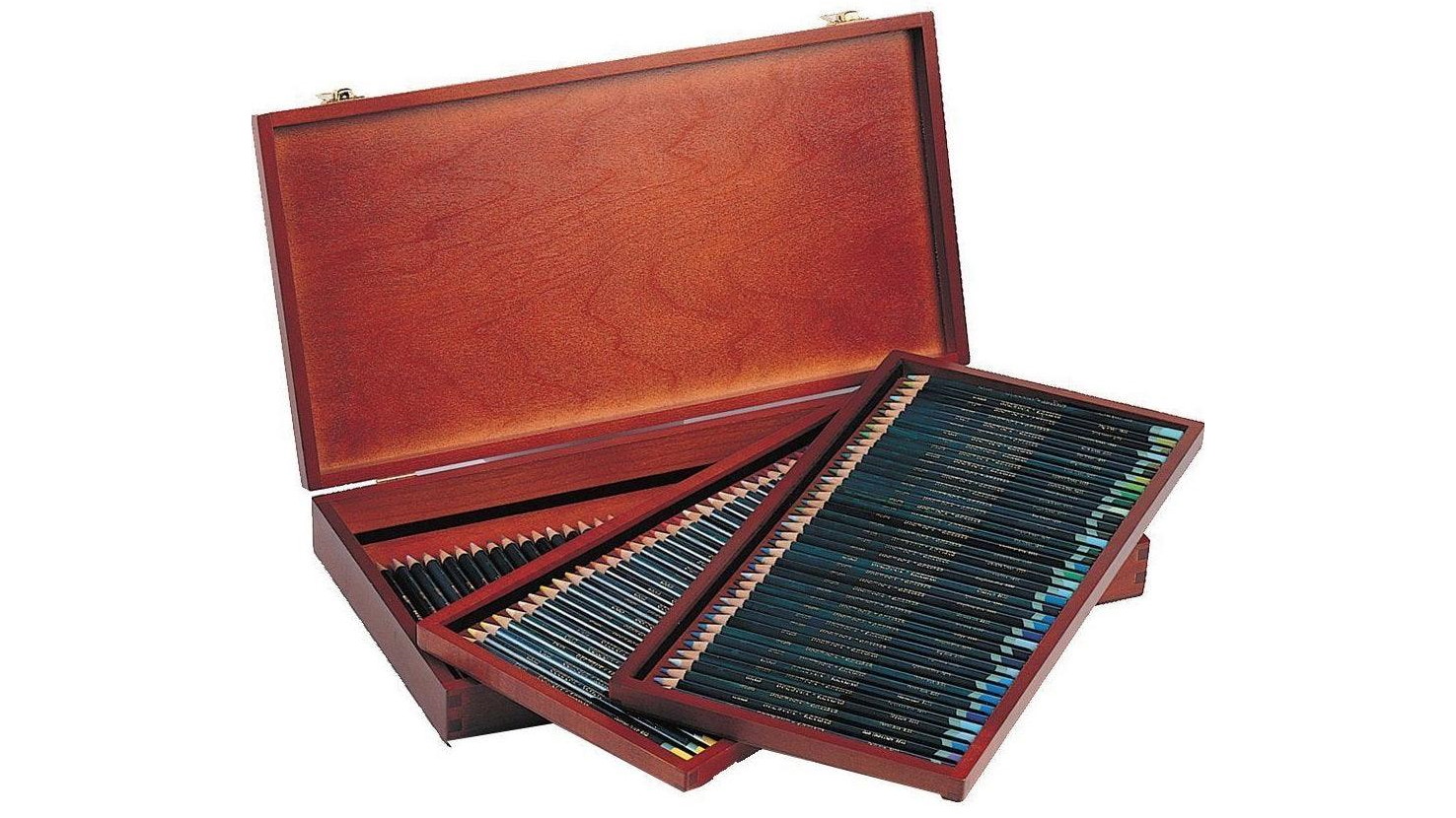 Derwent Artists Professional 120 Coloured Pencils Wooden Box Gift