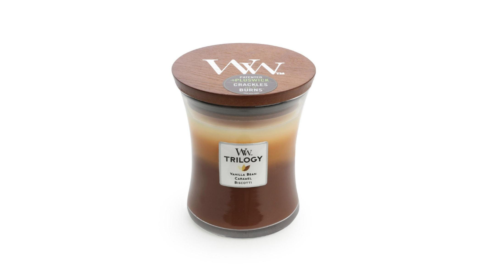 Woodwick Medium Trilogy Hourglass Candle - Cafe Sweets