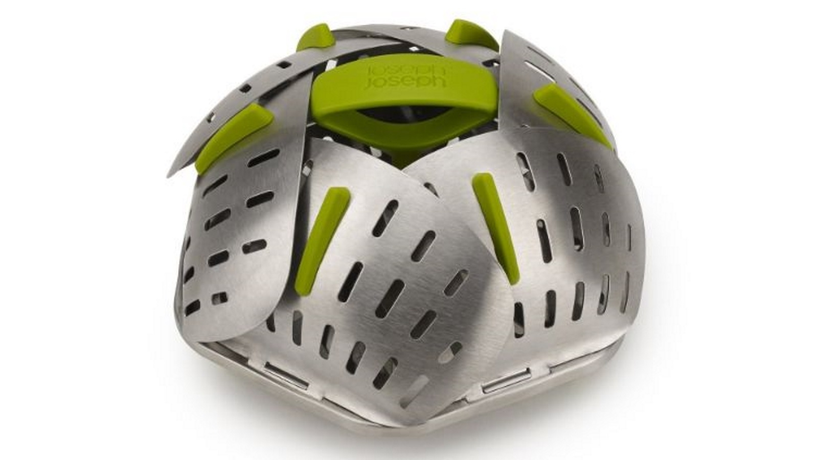 Joseph Joseph  Bloom Steel Folding Steamer Basket - Green