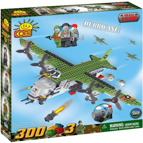 Small Army 300 Piece Aircraft Hurricane Construction Set