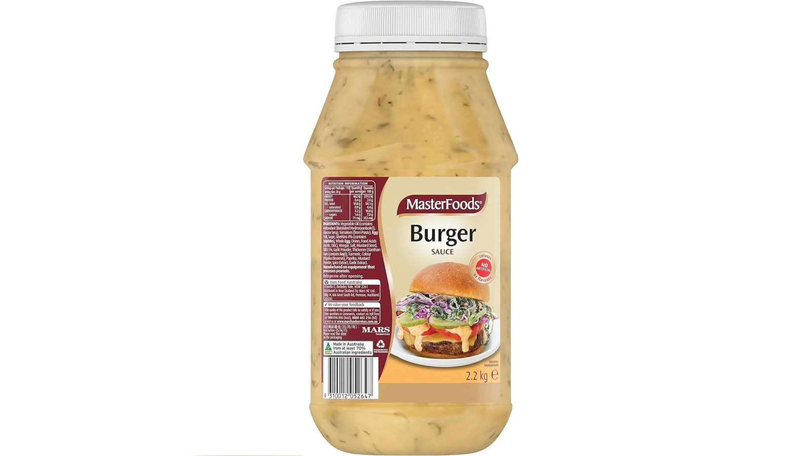Masterfoods Burger Sauce - 2.2kg