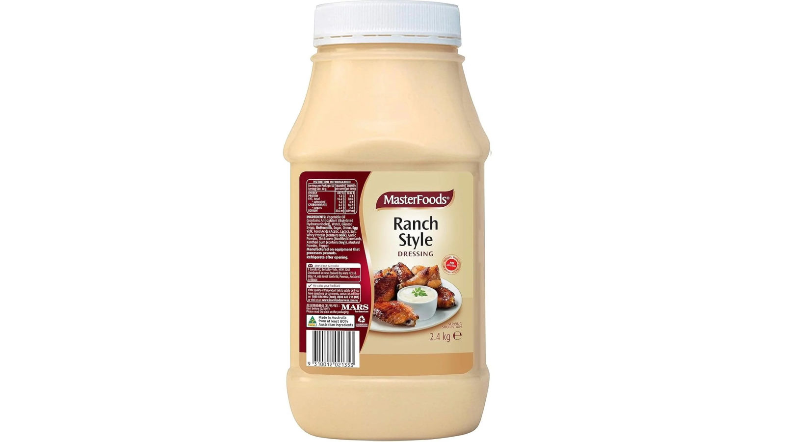 Masterfoods Ranch Style Sauce Bottle - 2.4kg