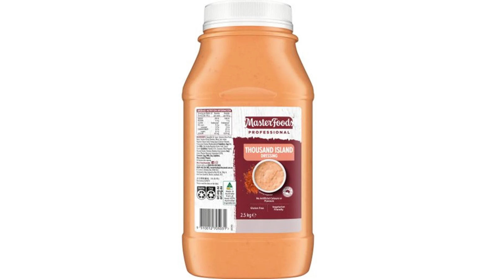 Masterfoods Thousand Island Salad Dressing Bulk - 2.5kg