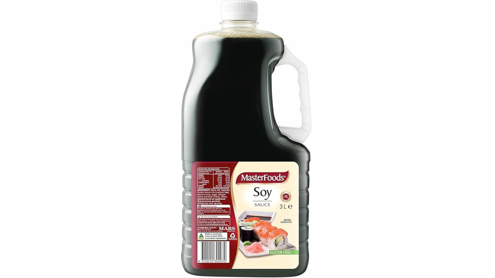 Masterfoods Soy Sauce Bottle Bulk - 3L