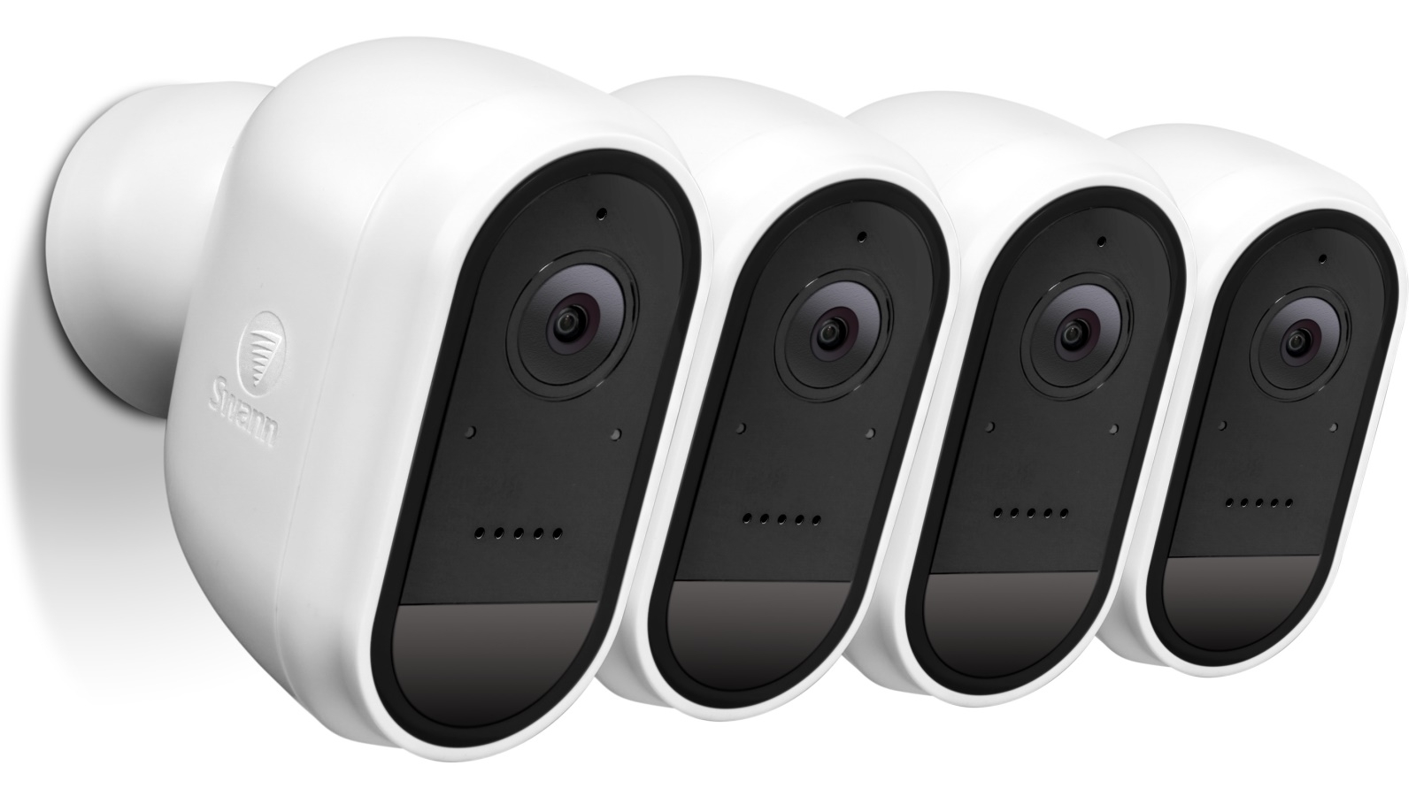 Swann 4Pack 1080p WireFree Outdoor Security Camera White Harvey