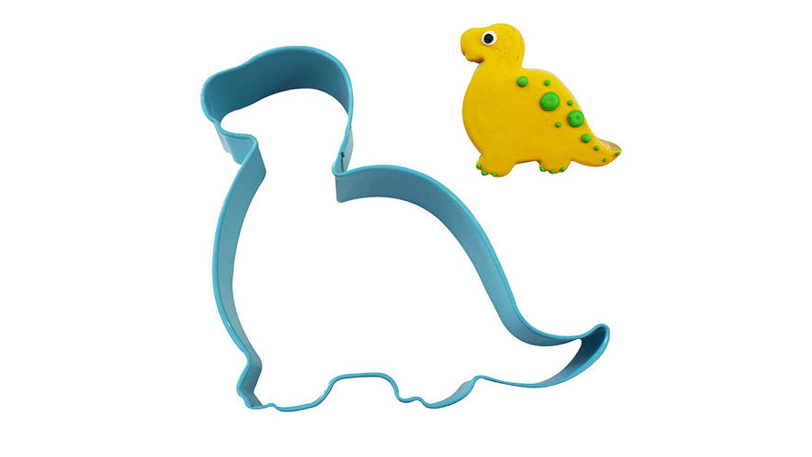 Bakeria 11.4cm Blue Plastic Baby Brontosaurus Cookie Cutter