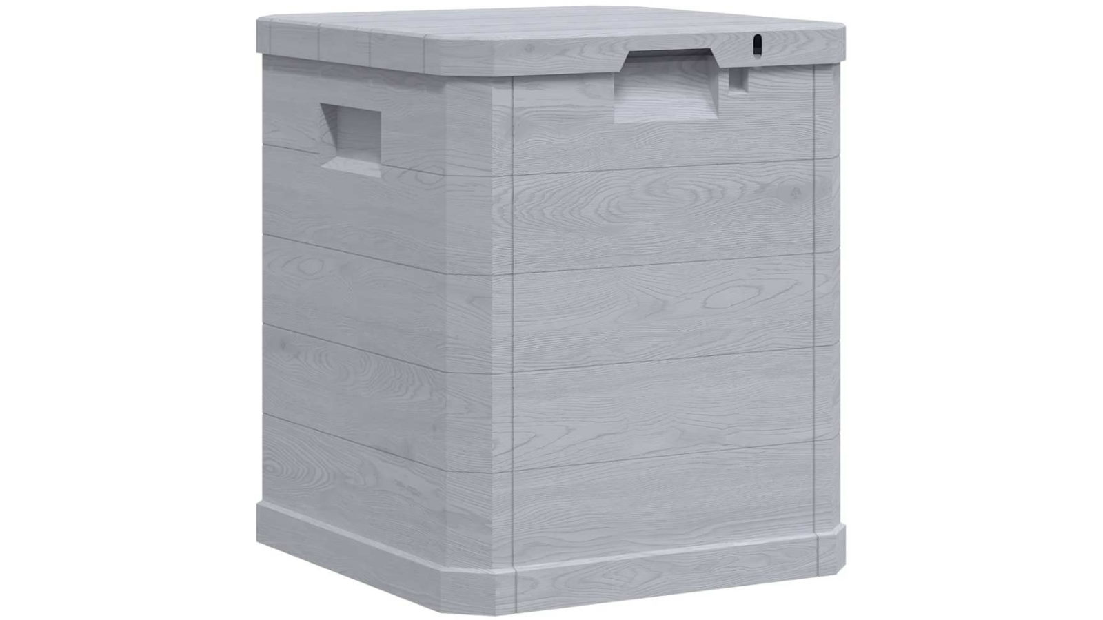 vidaXL 90L Garden Storage Box - Light Grey