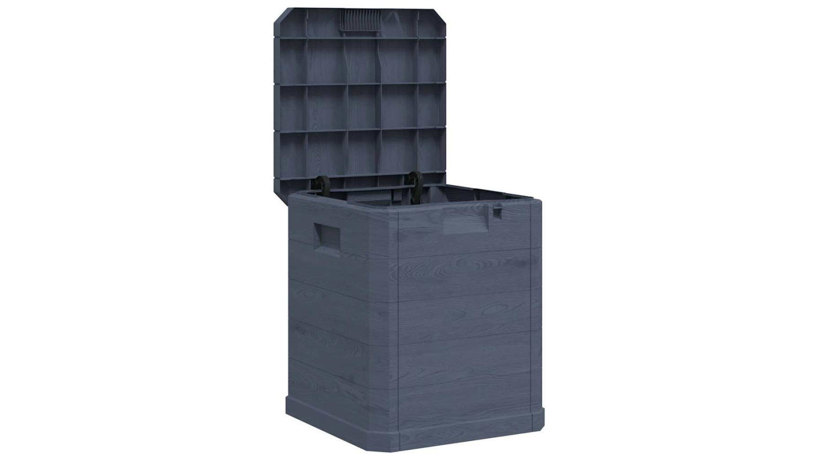 vidaXL 90L Garden Storage Box - Anthracite