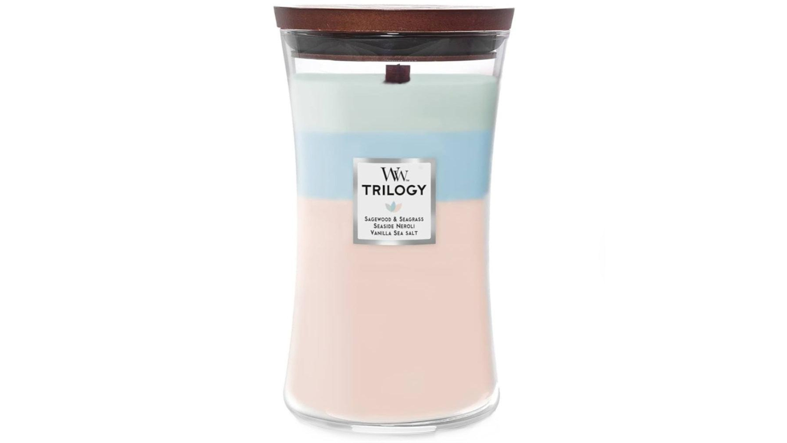 Woodwick Oceanic Trilogy Crackles As It Burns Hourglass Large Candle - 610g