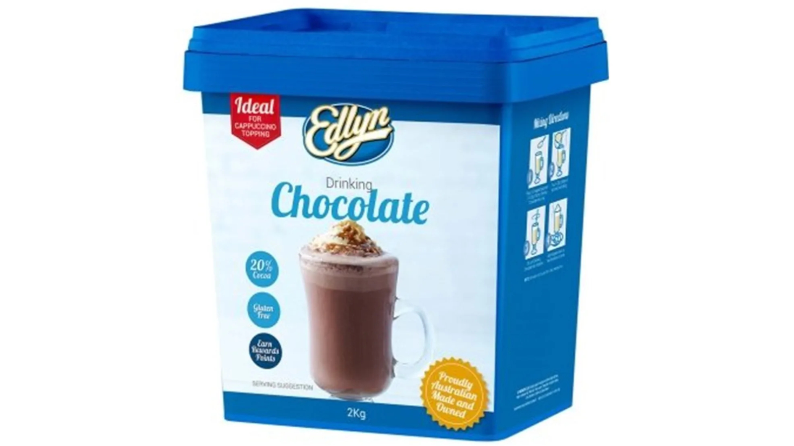Edlyn Drinking Hot Chocolate Gluten Free Bulk - 2kg